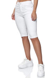 1 x RAW Customer Returns Elara Women s 3 4 Jeans Push Up Capri Chunkyrayan HB2582 White-36 S  - RRP €27.18