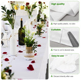 1 x RAW Customer Returns RNGWAPER Disposable Tablecloth 150 x 240cm, 20pcs Waterproof Table Cover with PE Film Disposable Table Cover Made of Nonwoven Fabric White Tablecloths for Wedding, Party, Birthday - RRP €34.99