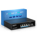 1 x RAW Customer Returns NICGIGA 4 Port 2.5G PoE Switch, Unmanaged, with 4 x 2.5Gb Base-T PoE 78W 2 x 10G SFP Uplink, 2.5Gbe IEEE802.3af at Power Over Ethernet Switch, Supported WiFi6 AP, NAS, 4K PoE Camera NVR. - RRP €88.73