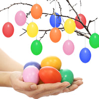 1 x RAW Customer Returns Gallop Chic 48x Easter eggs for hanging colorful Colorful plastic Easter eggs made of plastic 6 x 4cm Plastic eggs for hanging and decorating Plastic eggs for outside and inside Easter decoration Decoration for Easter - RRP €19.15