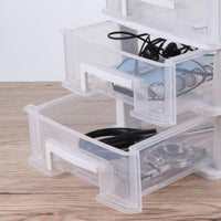 1 x RAW Customer Returns Toyvian 5 Drawer Storage Box with Transparent Drawers, Art and Craft Organization - RRP €20.4