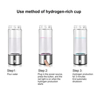 1 x RAW Customer Returns Sparklenut Hydrogen Rich Water Bottle 420ML, Portable Rich Ionizer With PEM Technology, Hydrogen Water Bottle, Drinking Bottle Anti Aging - RRP €49.99