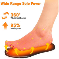 2 x RAW Customer Returns Heated insoles, USB heated insoles, electric heated soles, heated soles, sole warmers, heated insoles, heated insoles, foot warmers for men, women and children, cuttable - RRP €17.24