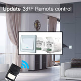 1 x RAW Customer Returns MOES Tuya ZigBee Smart Wireless Switch Alexa Module Remote Control and RF433 Relay, compatible with the Smart Life app, Google Home, Tuya ZigBee Hub required, 2 Gang - RRP €21.17