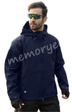 1 x RAW Customer Returns Memoryee Men s Waterproof Softshell Jackets Fleece Lining Warm Military Outdoor Windproof Transition Jacket with Hood Navy blue new 3XL - RRP €48.4