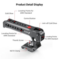 1 x RAW Customer Returns SMALLRIG NATO Top Handle with Remote Recording Start Stop Button for Sony FX3 FX30 A7 IV A7SIII A7III A7R V A9 for Panasonic GH6 GH5 S1 for FUJI X-T5 X-T4 X-T3-3322 - RRP €97.9