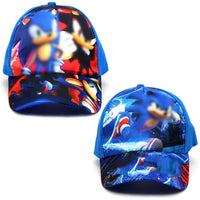 2 x Brand New 2pcs Hedgehog Baseball Caps Kids Baseball Cap Boy Adjustable Baseball Cap Sun Hat Cartoon Fashion Sports Cap Hedgehog Baseball Cap Blue - RRP €45.6