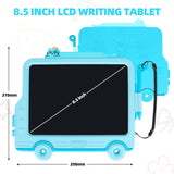 23 x Brand New WUJUN LCD Writing Board 8.5 inch Tablet for Children and Adults, Erasable, Reusable Writing Drawing Pad, with Lockable Delete Button Blue  - RRP €183.77