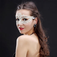 2 x Brand New AMFSQJ Venetian Mask Masquerade Mask, Sexy Ladies Lace Eye Mask Masquerade Lace Mask for Costume Party - RRP €38.4