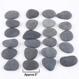 1 x RAW Customer Returns ROCKIMPACT 24 Large Stones for Painting Dark Gray Beach Pebbles Natural River Rocks with Smooth Surface for Crafts 5-8cm - RRP €21.1