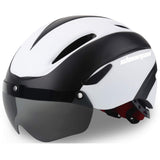 1 x RAW Customer Returns Shinmax Bicycle Helmet Men Women Bicycle Helmet with Visor Removable Magnetic Goggles for Men Women Adults Mountain Bike Road Bicycle Helmet Adjustable MTB Ski Snowboard - RRP €42.99