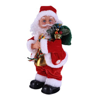 1 x RAW Customer Returns Santa Claus Shaking Hips Santa Claus Doll Movable Santa Claus with Dance Music Christmas Decoration Dancing Santa Claus Ornament Christmas Decorations for Christmas Party - RRP €27.85