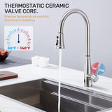 1 x RAW Customer Returns YUANNY Touchless Sensor Kitchen Faucet with Pull-out Spray, Infrared Smart Faucet, 360 Rotatable Contactless Kitchen Mixer Tap, 3-Mode Kitchen Sink Tap - RRP €107.36