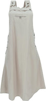 1 x RAW Customer Returns GURU SHOP dungaree skirt, strap dress, hippie skirt, linen colors, cotton, size S M 36  - RRP €38.9