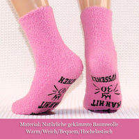 2 x Brand New RSHVSMS 30th Birthday Women Fluffy Funny Cotton Socks, Super Cute Non-Slip Socks, Memorial Gift for Mothers, Daughters, Girlfriends, Delicate and Soft Fluffy Pink  - RRP €55.2