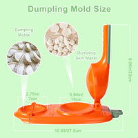 1 x RAW Customer Returns LZYMSZ 2PC dumpling maker, 2 in 1 dumpling packaging and press maker, portable DIY dumpling skin machine, kitchen multifunctional dumpling molding tool, household manual empanada wonton ravioli mold - RRP €17.04