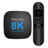 1 x RAW Customer Returns Magcubic TV Box Android 13.0 4GB 64GB Compatible with 8K 6K 2.4G and 5.0G WiFi, with RK3528 chipset HDR10 VP9 BT5.0 USB 3.0 and 2.0 3D Ethernet with Voice Remote Control - RRP €44.26