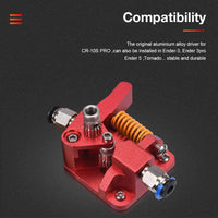 1 x RAW Customer Returns BIQU Upgrade Dual Gear Ender 3 Extruder 1.75mm 3D Parts Double Pulley Aluminum Mk8 Extruder for CS6-SE CR10, CR-10S, CR 10 PRO, Ender 3 Series, Ender 5, Ender 7 - RRP €20.34