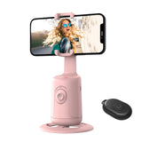 1 x RAW Customer Returns Auto Face Tracking Tripod - Sensitive movable mount, 360 tracking, AI chip, No app required, compatible with various phone holders of different sizes,- Pink - RRP €39.99