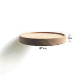 1 x RAW Customer Returns anaan Coracle Wall Shelf Round Floating Shelf Wooden Small Shelves Wall Shelves Decorative Shelf Plant Shelf Wooden Shelf Wall Board Hanging Shelf Wall Mounting Wall Decoration Design Set of 2 Diameter Diameter 15 cm  - RRP €25.48