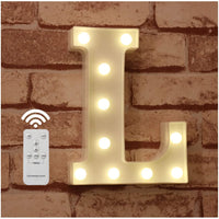 1 x RAW Customer Returns LED Letter Lights Alphabet Sign with Wireless Timer Remote Control Dimmable Led Decoration for Birthday Party Wedding Holiday Home Bar Letter L  - RRP €19.15