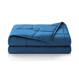 1 x RAW Customer Returns Dailydream Therapy Weighted Blanket Made of Cotton, 4.5Kg for Adults, 135x200cm, Blue - RRP €50.36