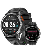 1 x RAW Customer Returns MEGALITH Smartwatch Men s Fitness Watch Black 1.43 inch Phone Call Watches - Sports Waterproof IP67 Tracker - RRP €55.87