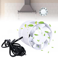 1 x RAW Customer Returns Molbory duct fan, duct fan 100mm, inline exhaust fan 130m h, in pipe quiet duct fan, ventilation smoke extractor, duct fan exhaust fan for house, kitchen, toilet, attics, greenhouse - RRP €18.78