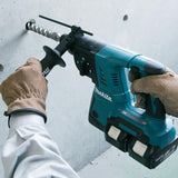 1 x RAW Customer Returns Makita cordless hammer drill for SDS-Plus, 2 x 18 V, without battery and charger , DHR263Z - RRP €269.78