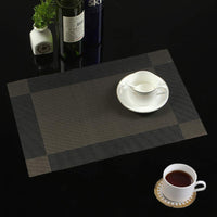 4 x Brand New Placemats for Table, Washable Fabric Individual Underplates - Ideal for Christmas - Tablecloth and Placemats, Plastic Mat - Round Coasters - RRP €81.6