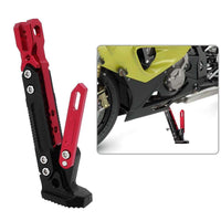 1 x RAW Customer Returns Motorcycle Side Stand, Motorcycle Adjustable Stand, B0503 Motorcycle Frame Horizon Bracket Aluminum Alloy Adjustable Stand Side Stand for Motorcycle Red  - RRP €20.05