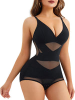 1 x RAW Customer Returns CHUMIAN Shapewear - Women s belly shaping body, Black, XXXL - RRP €24.0