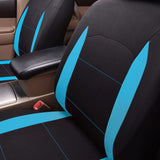 1 x RAW Customer Returns Flying Banner Car Seat Covers Universal Set with Airbag Full Range, Mint Blue and Black  - RRP €33.26