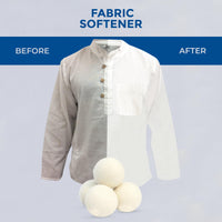 1 x RAW Customer Returns Natural Wool Dryer Balls - Fabric Softener, Reduces Wrinkles and Reusable, 6 Pack XL  - RRP €15.99