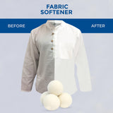 1 x RAW Customer Returns Natural Wool Dryer Balls - Fabric Softener, Reduces Wrinkles and Reusable, 6 Pack XL  - RRP €15.99