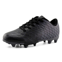 1 x RAW Customer Returns JABASIC Kids Outdoor Soccer Shoes Athletic Firm Ground Football Boots 30 EU, Black  - RRP €33.42