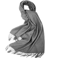 1 x Brand New Wool scarf women s gray, gray cashmere scarf women, winter scarf gray plain women s cashmere, neckerchief women winter, cashmere shawl girls, warm pashmina stole for women, Christmas Valentine s Day gifts. - RRP €39.99