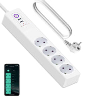 1 x RAW Customer Returns ZigBee power strip 16 A, surge protection USB socket, 1.5 m extension cable Intelligent power strip Compatible with Alexa, Google Assistant, SmartThings, App - RRP €39.99