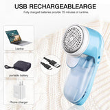 1 x RAW Customer Returns Lint shaver, USB rechargeable lint remover, electric lint shaver with 2 interchangeable blades, portable fabric lint shaver, lint shaver for sweaters, textiles, wool, carpets - RRP €19.15