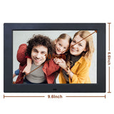 1 x RAW Customer Returns 10 inch Electronic Photo Frame 1024 x 800 High Resolution IPS Widescreen Display - Calendar Clock Function, MP3 Photo Video Player with Remote Control, Black - RRP €56.46