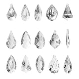 1 x RAW Customer Returns Crystal Glass Drops, 15 Pieces Clear Crystal Glass Drops Rainbow Crystal Pendants for Home Decoration - RRP €18.73