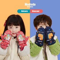 1 x Brand New Mododo Unicorn Children s Ski Gloves, Girls Winter Sports Finger Gloves Waterproof, Outdoor Sports Warm Gloves Mittens for Skiing Snowballs Game Non-Slip Palms 6-14 Years - RRP €36.0