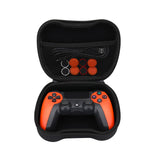 1 x RAW Customer Returns NK Wireless Controller Pack PS4 PS3 PC Mobile - Wireless Controller, Dualshock, 6-axis, Touch Panel, Headphone Input, Charging Cable, 8 x Joystick Grips, Controller Case - Orange - RRP €29.99