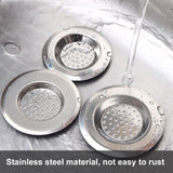 2 x Brand New Stainless Steel Sink Strainer, 4 Pieces Stainless Steel Drain Filter, Kitchen Sink Grate, Kitchen Sink Strainer, Kitchen Sink Grate, Sink Stopper, with 10 Filter Mesh Bags - RRP €38.4