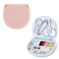 1 x Brand New Boxes Mini Sewing Box, Mini Travel Sewing Kit, Mini Sewing Set, Portable Sewing Kit, With 20 Pcs Sewing Accessories, for Reise Anf nger und Notfall, Rosa, Blau - RRP €19.2