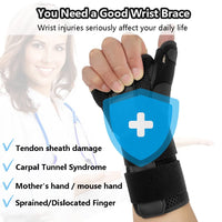 1 x Brand New TOOSOAR Wrist Support, Wrist Splint with Metal Splint Stabilizer, Elastic Wrist Brace Relief for Carpal Tunnel, Tendinitis, Arthritis, Pain, Right Hand - RRP €26.4