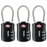 1 x RAW Customer Returns  Pack of 2 TSA Luggage Locks, Diyife 3 Digit Security Lock, Combination Locks, Code Lock for Travel Suitcase Luggage Bag Case etc. Red  - RRP €10.07