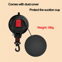 1 x RAW Customer Returns 2 pieces suction cup hook camping suction cup set up to 25 KG suction cups camping extra strong multifunctional suction cup for household camping, tent, mobile home, awning, workshop, car tensioner - RRP €11.09