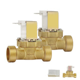 1 x RAW Customer Returns EXLECO 2 Pcs G3 4 NC Solenoid Valve DC 12V Electric Brass Solenoid Valve Normally Closed Brass Electric Solenoid Valve for Water - RRP €20.06