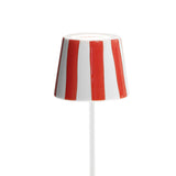 1 x RAW Customer Returns Zafferano ceramic cover for Poldina lamp MADE IN ITALY Hand decorated lampshade cover Red Stripes  - RRP €45.64